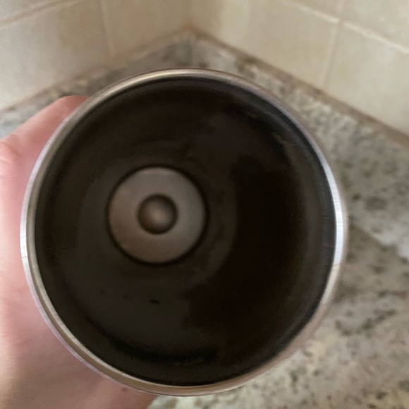 Travel cup “Best Teacher Ever” aqua w/silver lettering & plastic flexible straw - Picture 5 of 5